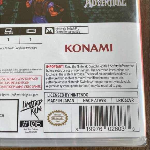 Castlevania Anniversary Collection for Nintendo Switch - Picture 4 of 10